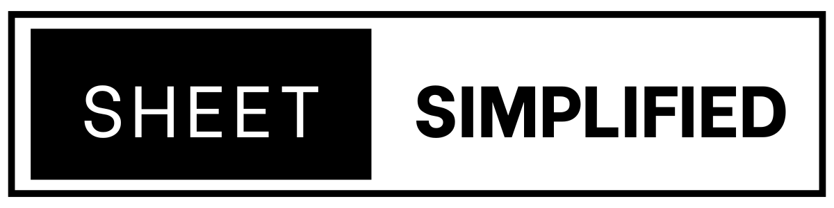Sheet Simplified